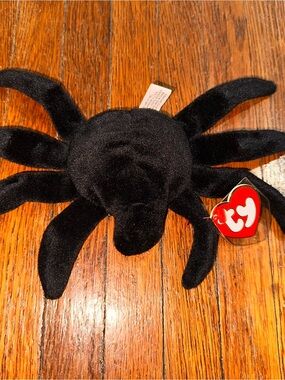 German TY Web Beanie Baby Spider 1st Gen Tush Tag 3rd Gen Swing Tag